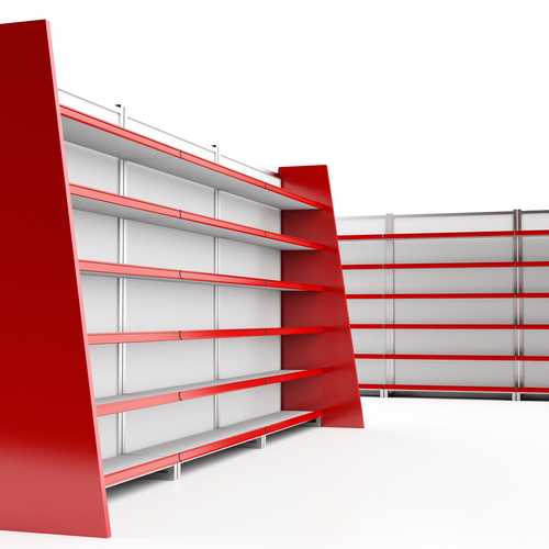 Retail displays sheet metal powder coating